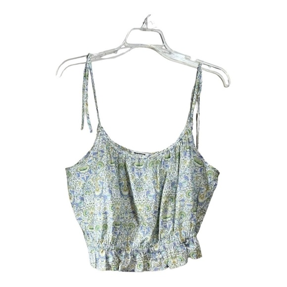 J.Crew Tank - Organic Cotton Ruffle-Waist Tank in Liberty® Lodden Fabric NWT - Picture 3 of 7